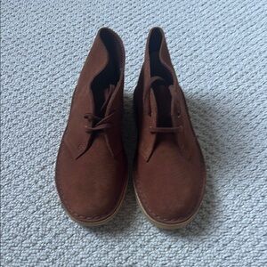 Clarks Brown Desert Boots Suede Ankle-High